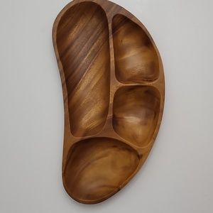 Leilani Genuine Monkey Pod Divided Tray